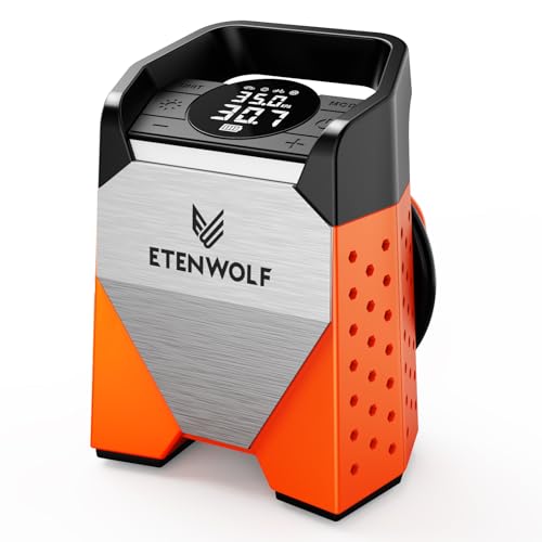 ETENWOLF ZEPHYR S3 Tire Inflator - Portable Air Compressor 160 PSI With Auto Stop & LED Light