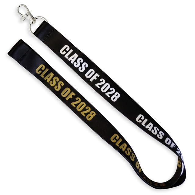 Image of PinMart Class of 2025-2030 School Graduation Lanyard ID Name Badge Keychain
