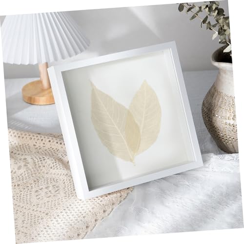 UKCOCO 100 hojas naturales para manualidades en forma de corazón miniatura 4