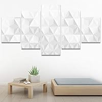 SIGNWIN 5 Panel Canvas Wall Art Modern Art Decorative Decorative Elements Digital Art Multicolor Patterns Urban for Home Decorations Ready to Hang - 60