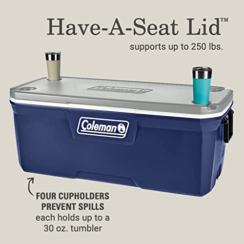 Image of Coleman Classic Series Insulated Portable Cooler, Leak-Resistant Outdoor Hard Cooler Keeps Ice up to 5 Days, 52 /70 /120 /150 Quart