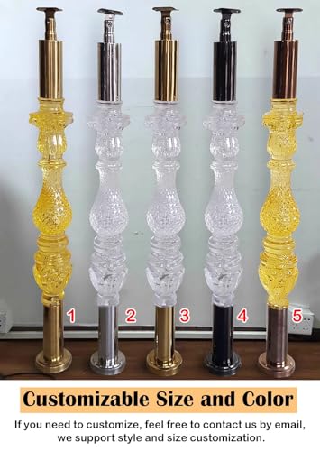 10 szt. nowoczesnych akrylowych tralek schodowych - 80 cm wrzeciona ze stali nierdzewnej do balustrady tarasowej i werandy, stylowa dekoracja domu, bezpieczeństwo i elegancja w pomieszczeniach