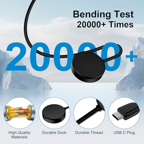 Image of for Samsung Watch Charger, Magnetic Wireless Charger Cable Fast Charging | USB C Galaxy Watch Charger for Samsung Galaxy Watch 8 /8 Classic /7 /6 /6 Classic /5 /5 Pro /4 /3 /Active 2 /Active 1 /Ultra /Fe, 3.3FT