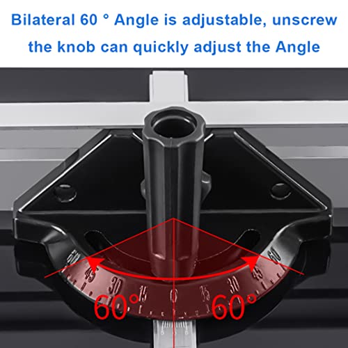 Yapthes Mitre Gauge Diy Woodworking Tools, Miter Gauge Fence System Woodworking Tools Push Block With Angle Plate Ruler Diy Accessiories For Table Saw Black, Miter Gauge Table Saw Router #TOP2