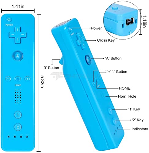 Controle Wii Remote Plus Para Nintendo Wii e Nintendo Wii U Azul