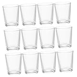 UKCOCO 12stücke Glas-schnapsgläser Mini-kelch Für Hochzeiten Religiöse Zeremonien Und Partys Klare Trinkbecher Aus Robustem Glas Für Spirituosen Und Mehr