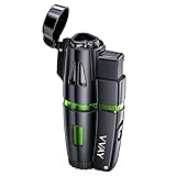  VVAY Jet Flame Mechero Gas Butano Recargable para Puro
