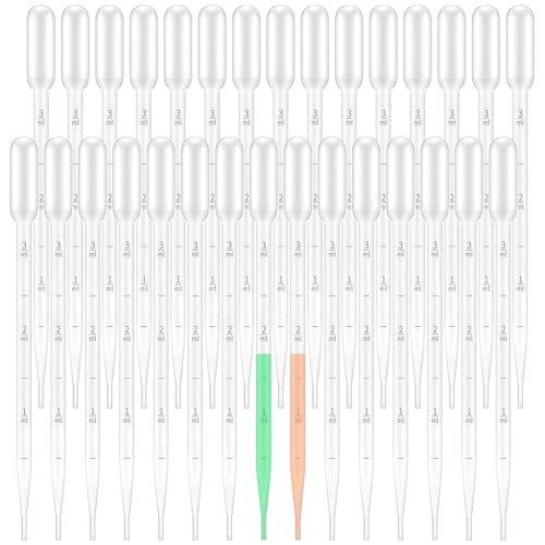 30 Pièces Pipette,Pipette Plastique,Pipette Graduée,Pipette de Transfert en...