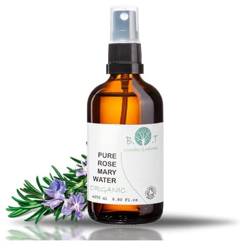 Organic Rosemary Floral Water Hydrosol for Oily Skin, Dry Skin, Blemishes, Itchy Skin, Hair and Body Moisturizer 250 ml Cover