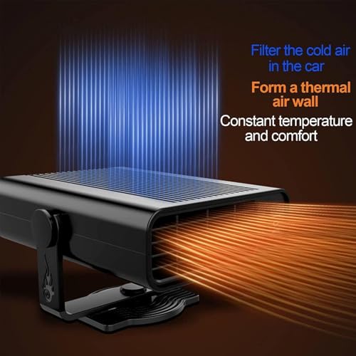Car Heater, Portable Car Heater that Plugs Into Cigarette Lighter,2 in 1 Heating & Cooling Fan with 360° Rotary Base for Trucks, SUV, Cars by Showvigor - Used condition - Image 3