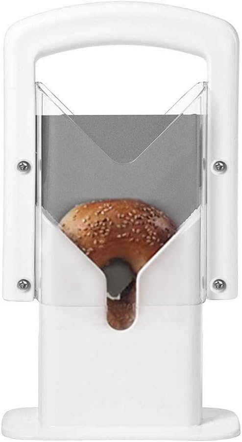 Istara Bagel Slicer, Bagel Cutter,Home Bread Slicer with Cutlery, Kitchen Bread Slicing Gadget, Stainless Steel Blade Ideal for Home and Commercial Use