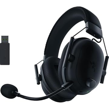 Razer Headset Gamer Sem Fio Blackshark V2 Pro: Som Surround Espacial Thx 7.1 - Drivers De 50 Mm Microfone Removível Para Pc, Ps5, Ps4, Switch, Preto