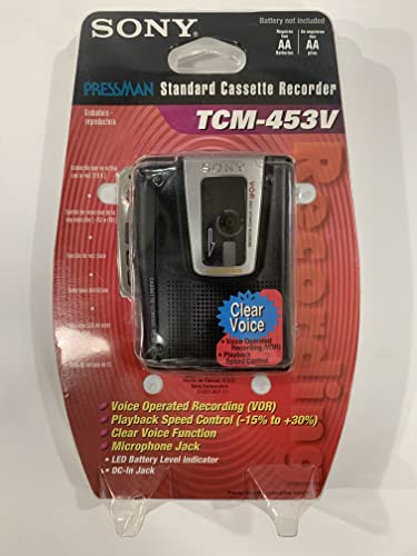 Sony TCM453V Full Size Audio Cassette Recorder