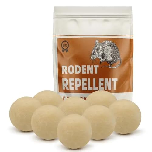 Rodent Repellent, Mice Deterrent, Rat Repellent Indoor, Great Alternative to Ultrasonic, Effective Outdoor Mouse Repellent, Keep Mice Away, 8P