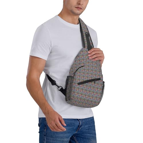 Mochila cruzada cómoda ZebraPrint para llevar todo sin cansar tu espalda 7