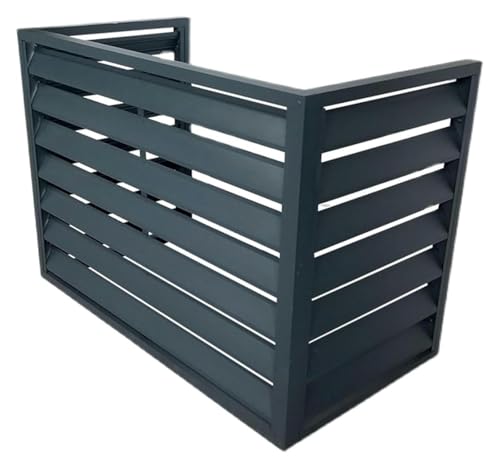 エアコン室外機カバー, ルーバー室外機カバー, 屋外用ACユニットカバー、騒音低減、屋外に最適(Gray,100*50*70cm/40*20*28in)