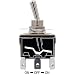 Heschen Interruptor de palanca de metal DPDT mantenido ON/OFF/ON 3 posiciones 15A...