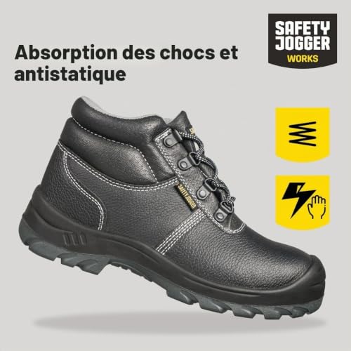 SAFETY JOGGER Chaussures de sécurité hommes légère S3 - BESTBOY - Noir - 44 – vue 6