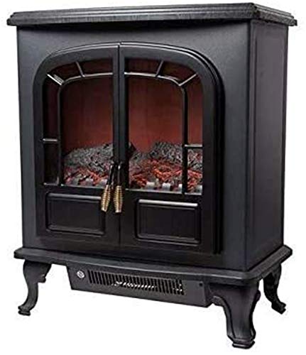 A1DFDFGOQSFG Heater Electric Wood Burner Electric Heater with Fan Bronze