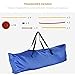 PawHut Agility Set Hunde 3-teiliges Agility-Ausrüstung für Hundetraining Steckhürdenset mit 6 Slalomstangen höhenverstellbar Hürden Sprungreifen Tragetasche Agilityset für Spiele Training