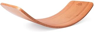 Kinderfeets Kinderboard, Waldorf Original Wooden Balance Board for Toddlers, Kids, Teens & Adults | Sustainable & Eco-Friendly | Helps Develop Balance & Coordination Skills | Universal Use for All Ages (Bamboo)
