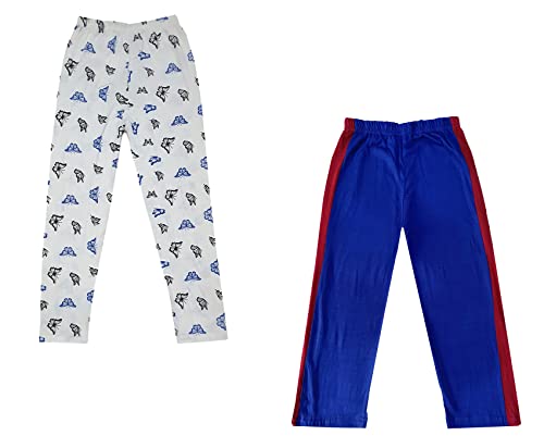 Image of indi weaves Boys and Girls Cotton Solid and Printed Pyjama /Pant /Trackpants