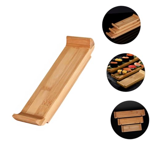 Plato pequeño para sushi de madera FOMIYES miniatura 6