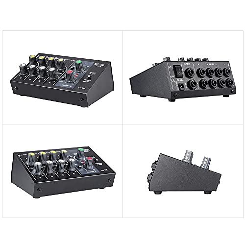 Mini Mischpult Summina Audio Mixer mit 8 Kanälen und Netzteil