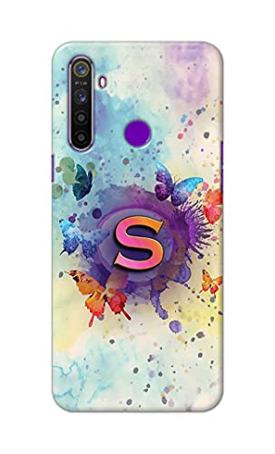 Image of PRINTFIDAA� Printed Hard Back Cover Case for Realme 5 | Realme 5s | Realme 5i | Realme Narzo 10 Back Cover (Alphabet S) -2808