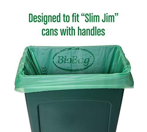 Biobag (Usa) The Original Compostable Bag, 33 Gallon, 120 Count, 100% Certified Compostable Trash Bag Liners For Food Waste, Extra Strong And Durable, Trash Bag #TOP3