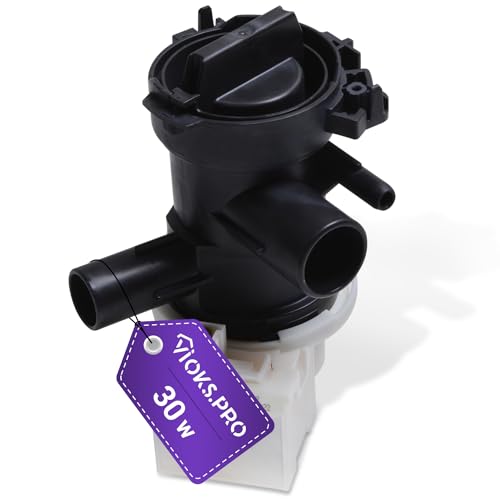 Viоks.pro Pumpe Ersatz für Bosch Wasserpumpe 00145212 & Copreci KEBS - Ablaufpumpe Laugenpumpe 30W mit Pumpenkopf Sieb für Waschmaschine Bosch Serie 6 Siemens iQ100 iQ300 iQ500 Avantixx Extraklasse