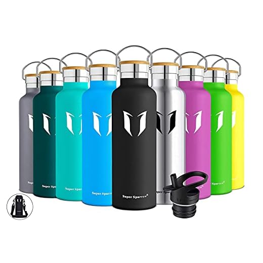 Super Sparrow Botella Agua Acero Inoxidable - Botella Agua Niños - 350ml/500ml/620ml/750ml/1L - Botella Termica Boca Estándar - Sin BPA , para Niños & Adultos, Deporte, Oficina, Yoga, Ciclismo