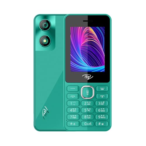 Image of itel it5262-2.4 inch Big Display with Premium Glass Like Back Design, 2000 mAh Battery, Auto Call Recording and Type C Charger Green