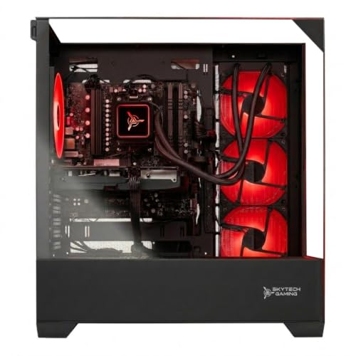 Image of Skytech Gaming Shadow 5 Gaming PC, Intel i7 14700F 2.1GHz, NVIDIA RTX 5060 Ti 8GB VRAM, 1TB NVMe SSD, 16GB DDR4 RAM 3200, 750W Gold PSU, 360 ARGB AIO, Wi-Fi 5, Windows 11, Desktop
