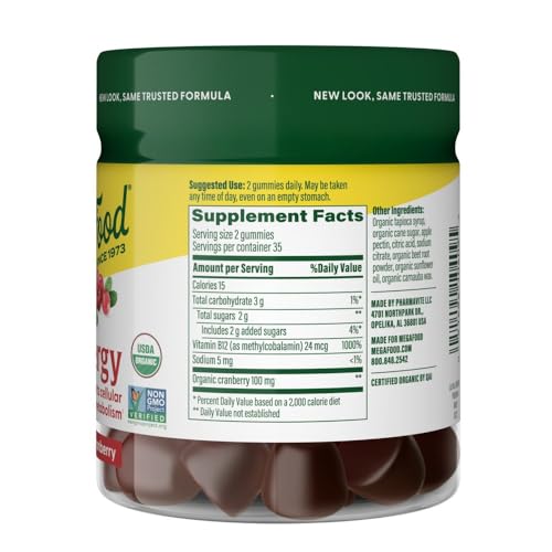 MegaFood Vitamin B12 Energy Gummies