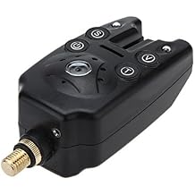 Lixada Fishing Bite Alarm,Sensitive Fishing Bite Alert Sound Alarm Sensitively,Fishing Bite Indicators with LED Lights for Daytime/Night Carp Fishing Outdoor