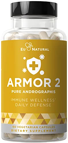 Armor 2 Andrographis Pure 800 Mg – Healthy Immune System Function, Physical Wellness, Potent Strength For Seasonal Protection – Full-Spectrum & Standardized – 60 Vegetarian Soft Capsules #TOP3