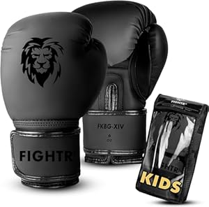 FIGHTR Kinder Boxhandschuhe All Black 06 oz