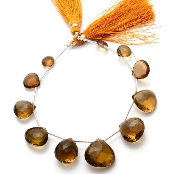 Quartz miel LKBEADS pour remplacer les fausses pierres par de vraies briolettes AAA