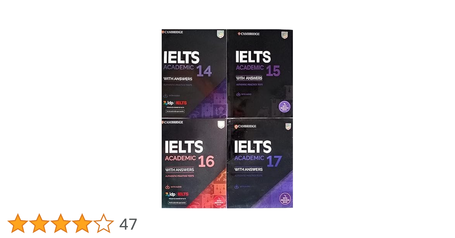 Buy Ielts Academic combo 14-15-16-17 (Set of 4 books) Latest