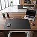 Dacasso Pad Without Side Rails Luxury Leather Blotter for Writing-Executive Desk Surface Protector, 30” x 19”, Black