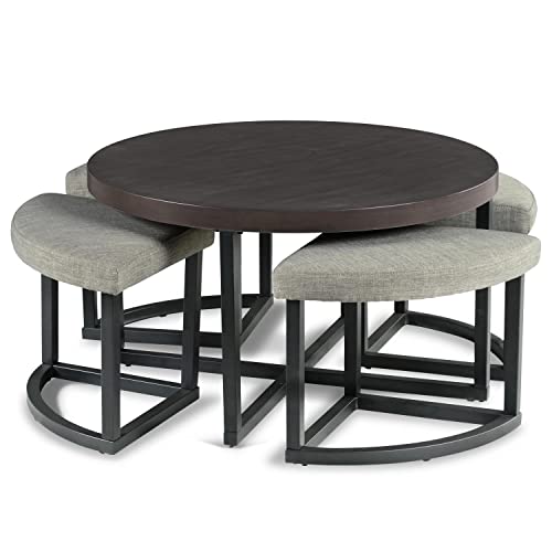 Steve Silver Furniture Yukon Coffee Stools Table