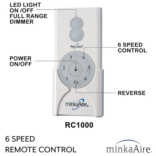 MINKA-AIRE F762L-BN/DK Pierce 65" 3-Blade LED Smart Ceiling Fan - Brushed Nickel and Distressed Koa Finish Blades with Etched Lens thumbnail 12