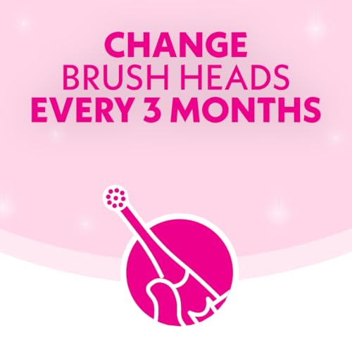 Spinbrush Escova de dentes elétrica infantil, cintilante, alimentada por bateria