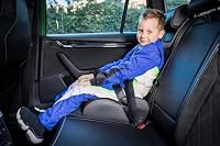 Sparco Kinderautositz-Erhöhung Schwarz und Grau i-Size. Neue Europäische Norm 2024 ECE 129/03. 125-150 cm – Ansicht 2