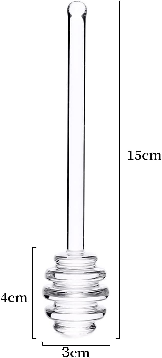 Borosilicate Glass Honey Dipper - Clear - Image 4