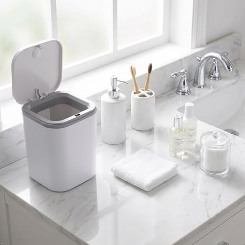 Idomy bote de basura mini de 1.5 litros para escritorio miniatura 7