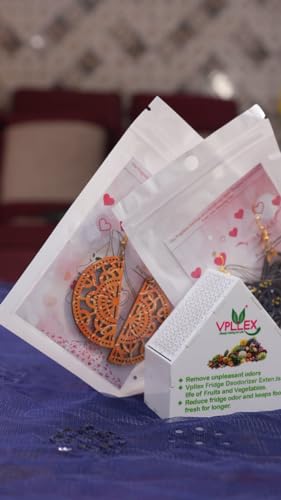 Vpllex Air Purifying Deodorizer Fridge Odor Removable with 2 Fragrance Earrings, Fridge Freshener Odor Absorber,Removes Nasty Smell from Your... - Image 4