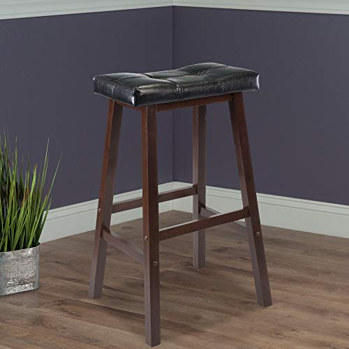 Winsome Mona Stool, 29", Antique Walnut #TOP1