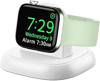 LVFAN Wireless Charging Stand for Apple Watch, Magnetic Fast Charger for iWatch, Portable Charging Dock for Apple Watch Series 8 7 6 5 4 3 2 SE Ultra (White)
